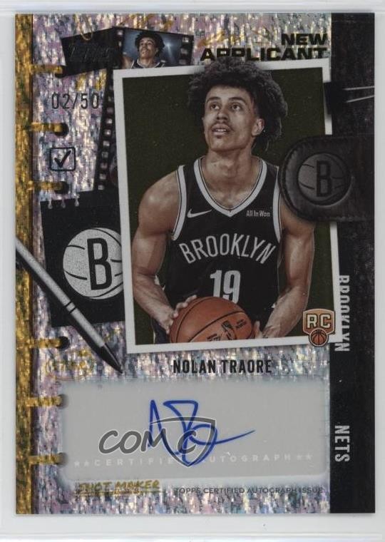2025 Topps New Applicants Gold Holo Foil 2/50 Nolan Traore #NA-NT Rookie Auto RC