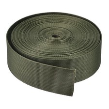 Flat Nylon Webbing Strap 1.5 Inch 10 Yards Olive for Backpack, Luggage-rack