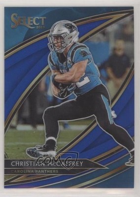 2019 Panini Select Field Level Blue Prizm 28/75 Christian McCaffrey #222 2l4