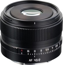 TTArtisan AF 40mm f/2 Prime Lens for Sony E Mount - New! - UK Seller