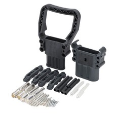 Forklift Connector Power Connector 150V AC/DC Black For Electric Vehicles