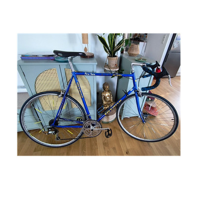 Gitane Forza Italia 230 Rennrad blau/gelb Stahl Seitenzugbremsen Kettenschaltung