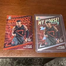 2019-20 Panini Donruss Optic My House! Damian Lillard #10 Red Wave & HOLO Blazer