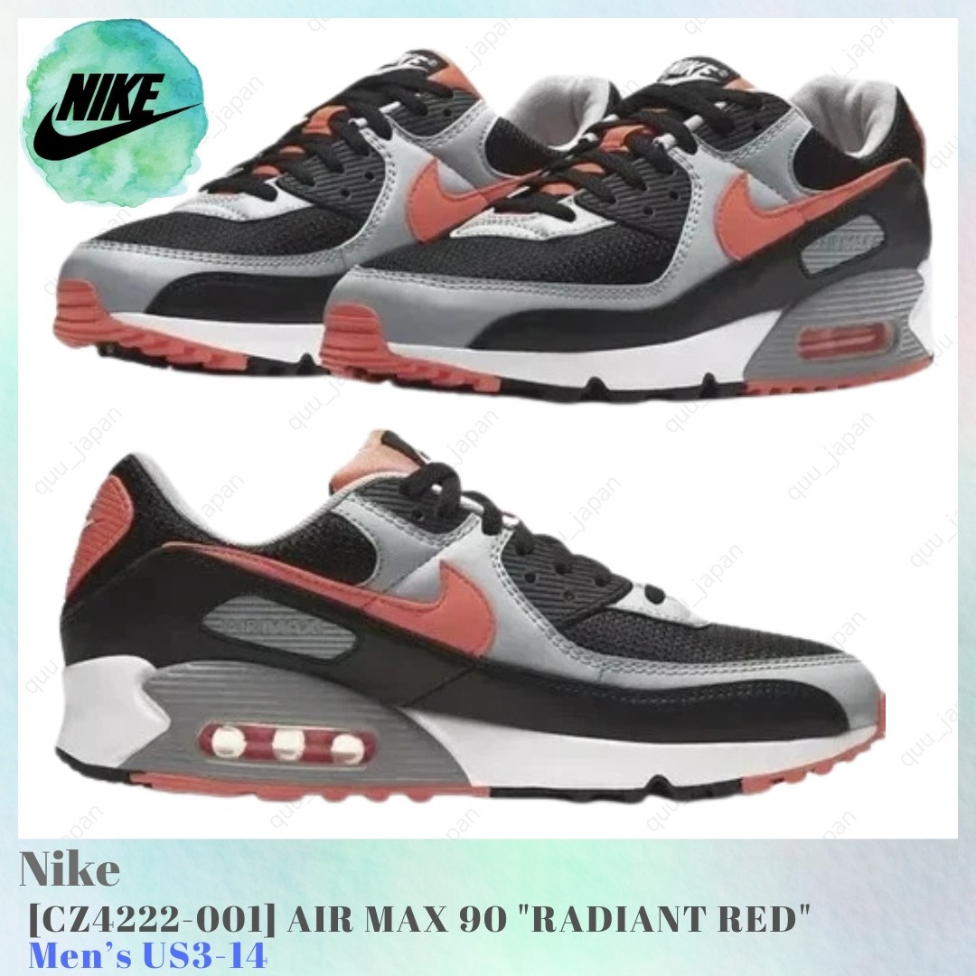 NIKE AIR MAX 90 RADIANT RED CZ4222-001 Men's US3-14 New — product photo 1 of 5