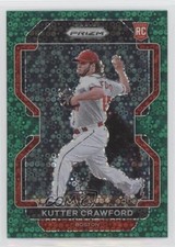 2022 Panini Prizm Green Donut Circle Prizm Kutter Crawford #23 0s1o