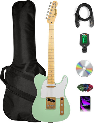 Fender Squier Affinity Telecaster Surf Green Bundle Lightweight C Neck Kit