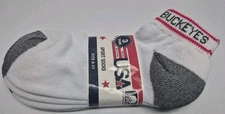 Buckeyes Low Cut Socks Pack of 3 (Size 9-11)
