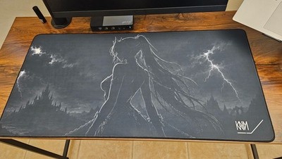 Anime Dark Fantasy Themed XXL Mouse Pad Desk Mat 15 x 32'' 4 mm Thickness