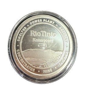 Rio Tinto Kennecot Mine The 100 Challenge 2 oz .9995 Silver Round