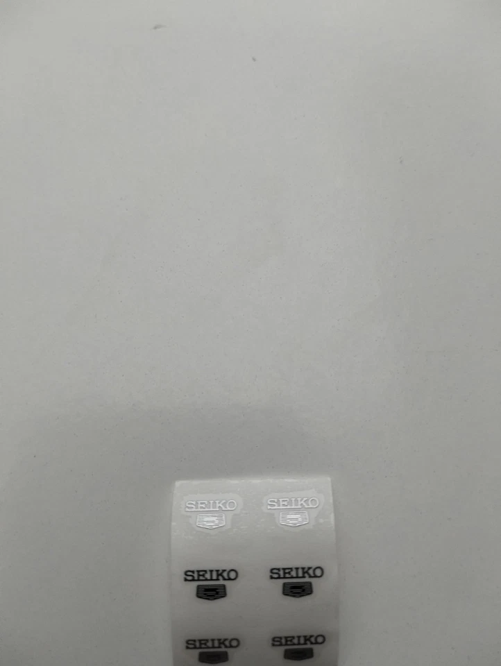 SEIKO 5 quadranti logo ricambio emblema adesivo orologio mod ARGENTO alta qualità NH35 - Immagine 3 di 4