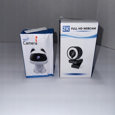2K Full HD Web Cam Streaming Webcam with Microphone & Ring Light USB Camera