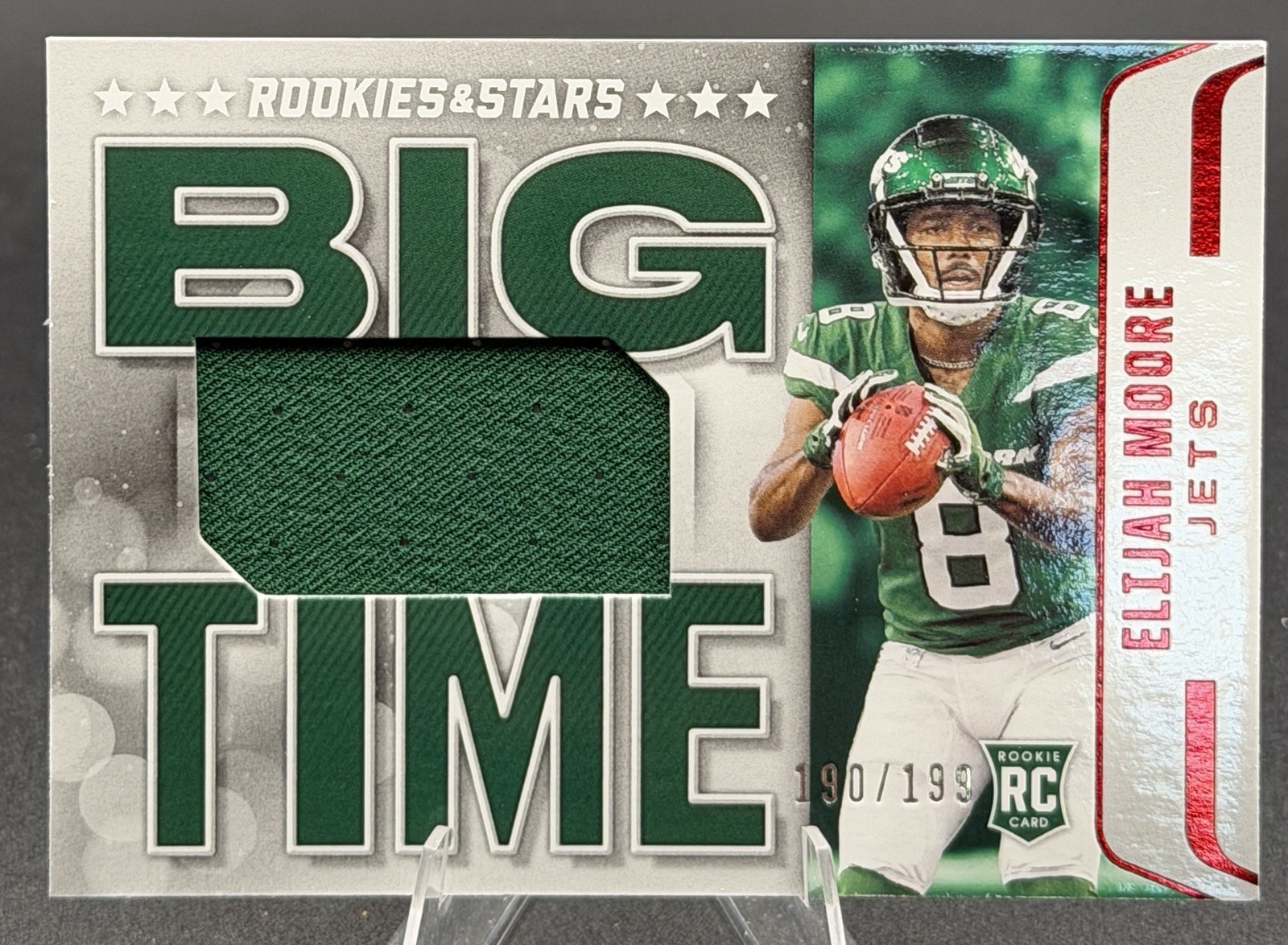 2021 Panini Rookies & Stars - Big Time Relics Elijah Moore #BT-14 /199 (MEM, RC)