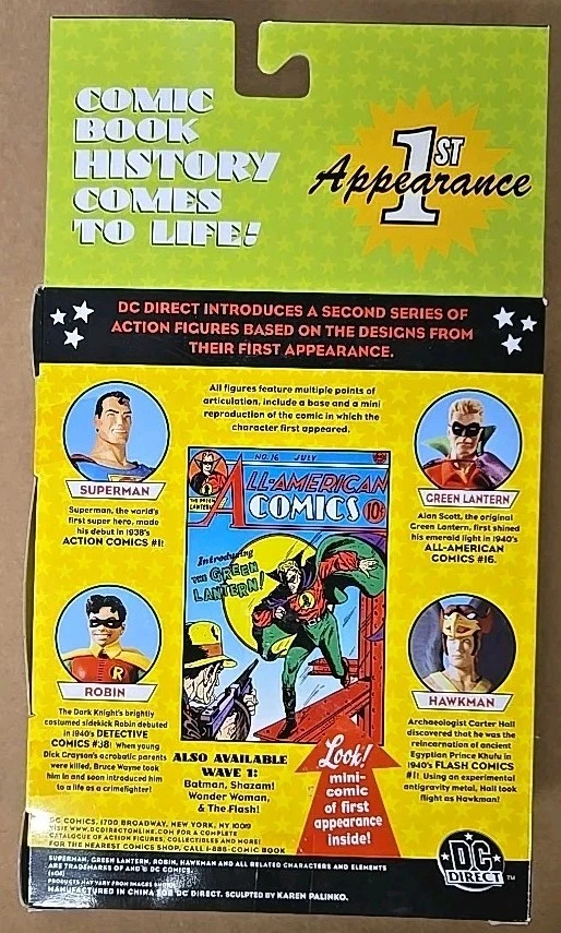 Figura de acción DC Direct primera aparición Green Lantern de All-American Comic #16 Foto 2 de 2
