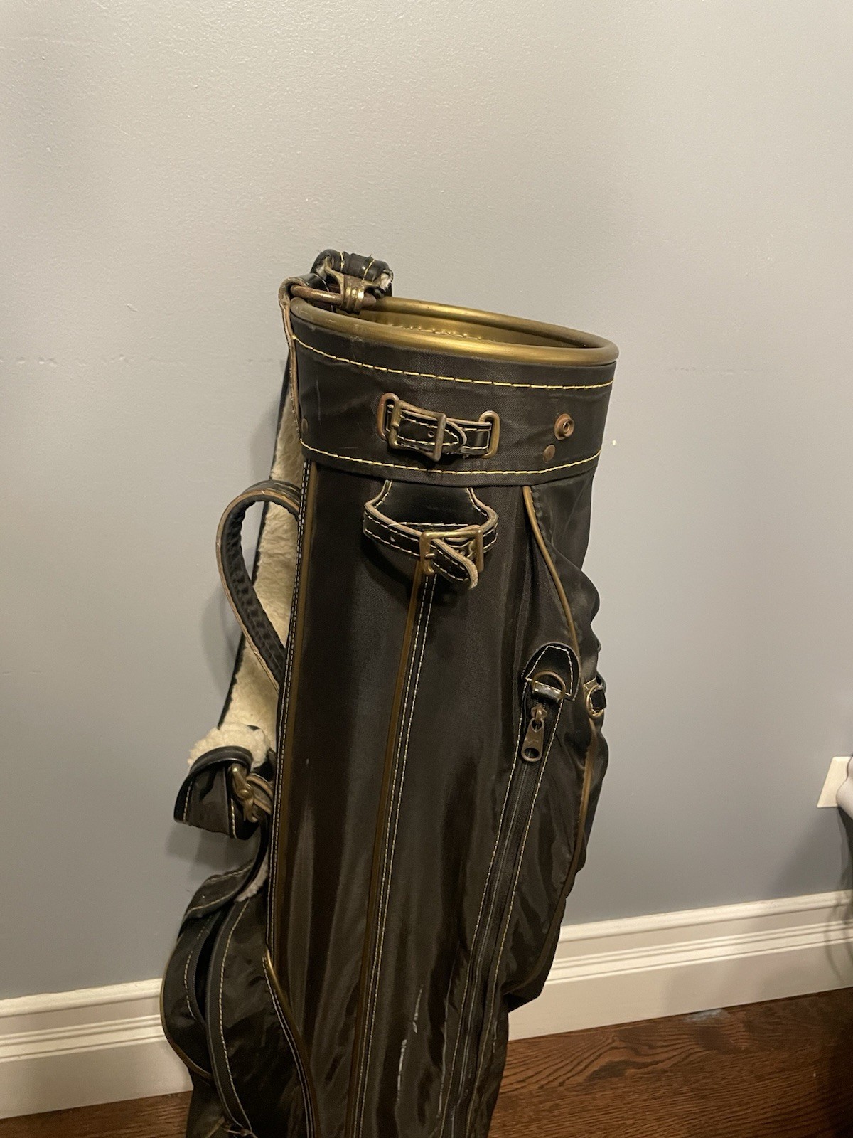 Bolsa de Golf Miller Vintage EE. UU. Cuero Vinilo Bolsa de Transporte Retro Clásica Ron Miller