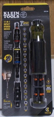 Klein Tools 32517HD KNECT 17-in-1 Impact-Rated Hybrid Screwdriver -Nut Driver