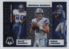 2020 Mosaic Flea Flicker Barry Sanders Matthew Stafford Calvin Johnson HOF 03rx