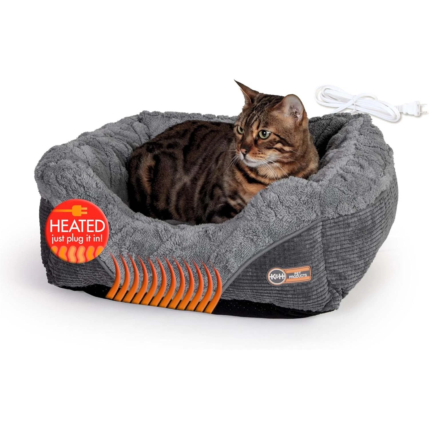 K&H Pet Products Thermo-Pet Lounge Sleeper Heated Cat & Dog Bed
