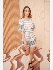 ULLA JOHNSON Hollace Off the Shoulder Cover-Up Minidress DRESS SIZE Small