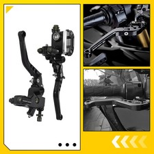 Pair Motorcycle Clutch Brake Master Cylinder Lever Fits 125cc to 400cc Universal