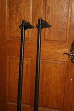 Set Of 4 Yakima Q-towers Roof Rack Towers Locks Key And 48 In Round Bars