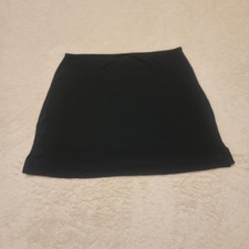 Vintage 90s Y2K GAP Rayon Blend A-Line Black Mini Skirt