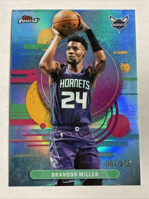 Brandon Miller 2025-2026 Topps Finest 1/250 Sky Blue Uncommon #151 FIRST PRINT