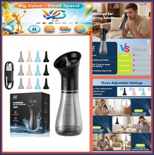 Electric Ear Wax Removal Kit Irrigation Flusher 3 Pressure 12 Nozzles Adults