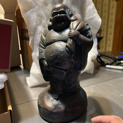 Vintage Laughing Buddah Porcelain Statue