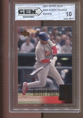 2001 Albert Pujols Upper Deck #295 Gem Mint 10 RC Rookie Cardinals Angels Mets