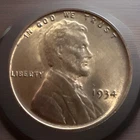1934-P LINCOLN CENT BU RED ORIGINAL HIGH GRADE FULL MINT LUSTER FAST SHIPPING398