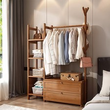 Clothes Storage Rail Rack Garment Wardrobe Open Closet Coat Jacket Shelving Unit