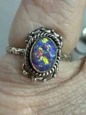Aussie Blue Opal,925 Size 6