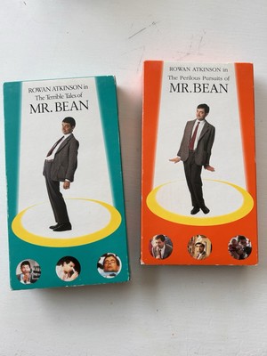 Mr. Bean VHS Lot of 2 - Terrible Tales Perilous Pursuits Rowan Atkinson EX