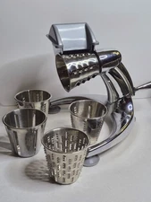 Saladmaster V Machine Manual Food Processor Grater Shredder 5 Cones 