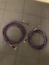 JPS LABS SUPERCONDUCTOR Q SPEAKER CABLE PAIR BI-WIRE 4 METERS BANANAS 