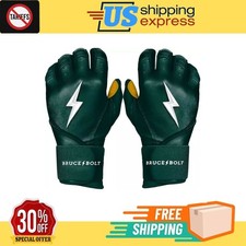   SALE Bruce Bolt Men's Long Cuff Gold Palm Batting - 100 AUTHENTIC - Size S  