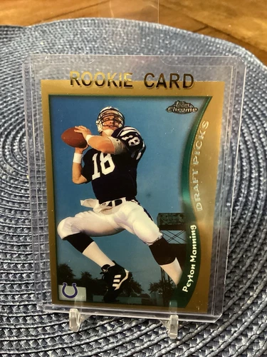1998 Topps Chrome Football Peyton Manning Rookie #165