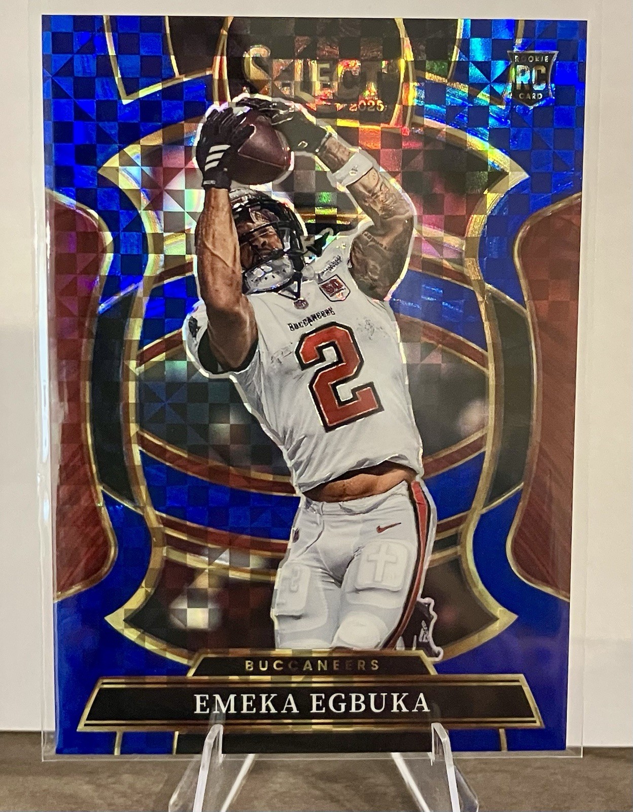 2025 Select - Concourse Emeka Egbuka #37 Blue Prizm /249 & Prizm Phenomenon