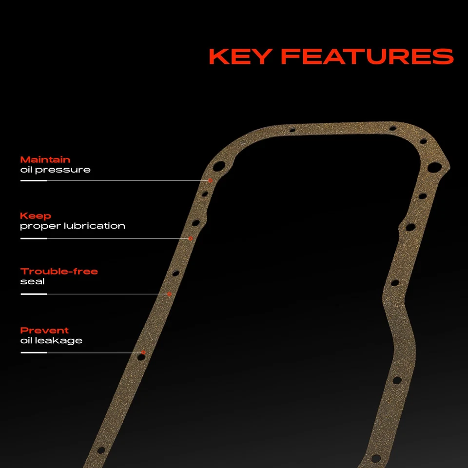 Junta del cárter de aceite del motor para Mitsubishi Mirage 1997 1998 1999-2002 L4 1,8 L MD318675 Foto 4 de 4