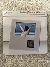Lifestyle Two Way Photo Frame With Digital Display Holds 3 1/2 X 5 Photo