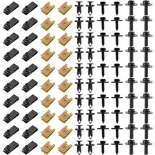 100PCS Car Screws and Bolts, Engine Under Cover Splash Shield Guard Bolts Scr...