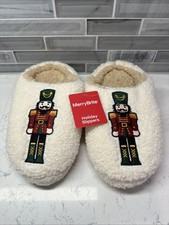 MerryBrite Holiday/Christmas Women's Nutcracker Slippers Size Small 7-8  NEW 