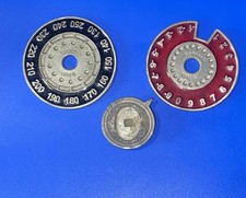 Rare 1995 Reaper Miniature Hit Point Counter 1 Red 1 Black (No Miniatures)Metal