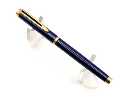Waterman Gentleman seltener Mercedes-Benz Edition Füllfederhalter blau 18K Goldfeder Box