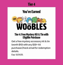 McDonald’s CODE The Woobles Free Mystery Kit & Tin (w/ Purchase) Monopoly Perks