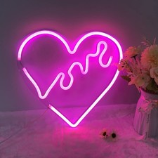 Image of USB/Battery LED Neon Sign Lights Party Kids Bedroom Night Lamp UK