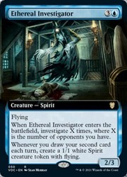 Ethereal Investigator (Extended Art) #50 - Commander: Innistrad: Crimson Vow