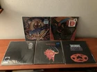 5 Lot Vinyl LP record rock rush, Black Sabbath Metallica Dokken