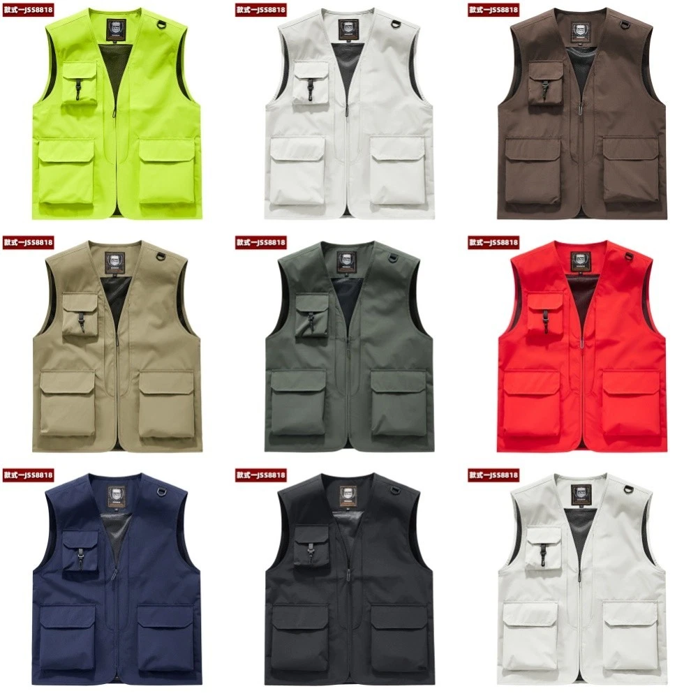 Men Women Workwear Vest Multi Pockets Fishing Outdoor Vest Hiking Gilet Casual
Opens in a new window