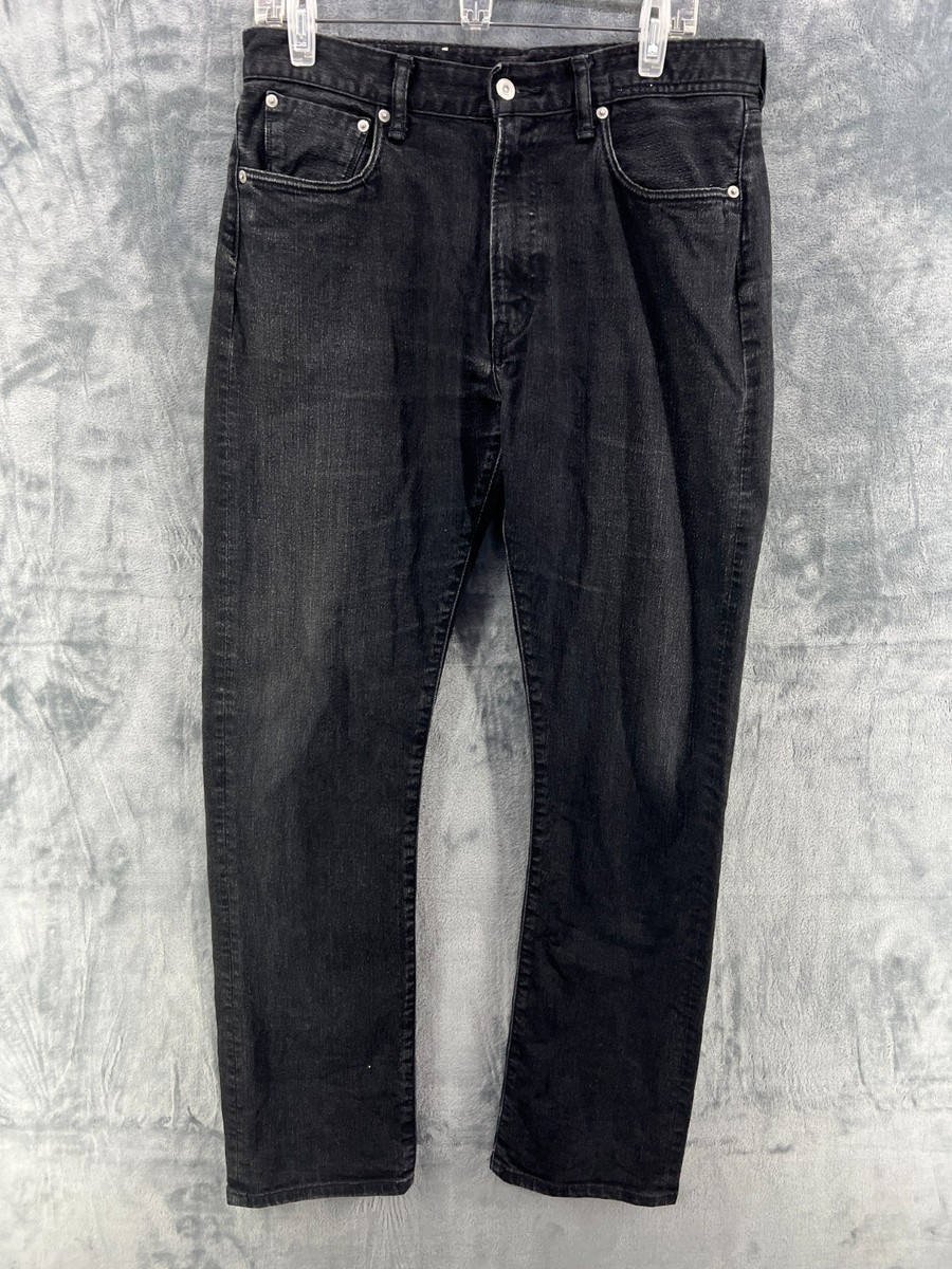 Kuro Denim Jeans 32x32 Selvedge Stretch One Wash Black Helvetica